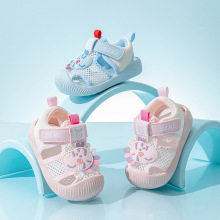 2025夏季新款儿童凉鞋女宝宝学步凉鞋防撞包头凉鞋网面婴儿鞋男宝