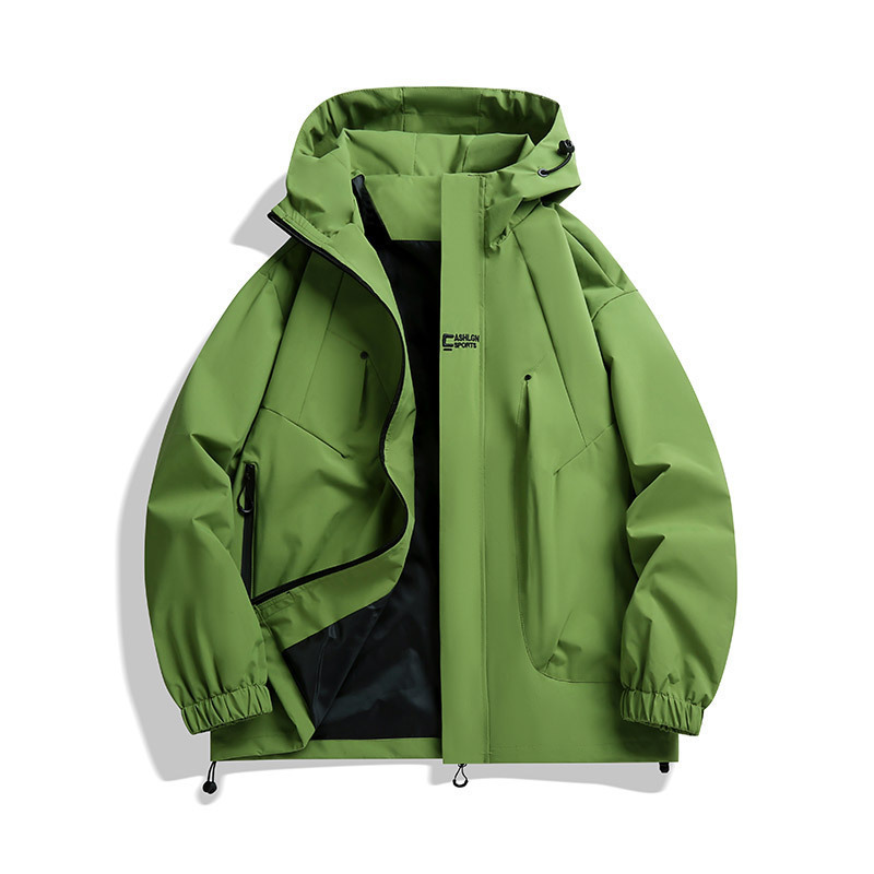 情侣冲锋衣男女款外套春秋季休闲连帽户外登山运动服防风防水夹克|undefined