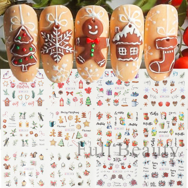 越境新作ネイル透かしシールins漫画熊オウムかわいい動物爪シールnail卸売り|undefined