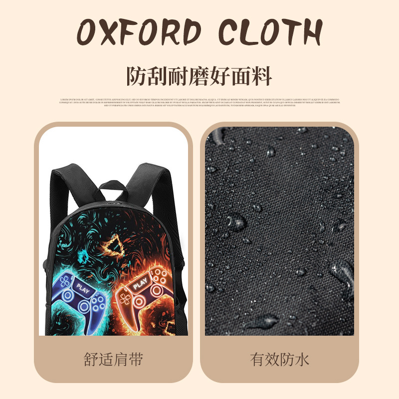 Fabricantes de hombros transfronterizos personalizados de comercio exterior mochila europea y americana de tres piezas de gran capacidad paquete de bolsas escolares de ocio universal para mujeres