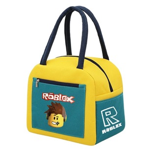 Roblox виртуальный мир новый простой стиль ланч бокс сумка популярный подбор цветов Обед сумка в наличии горячая Распродажа ланч бокс изоляция