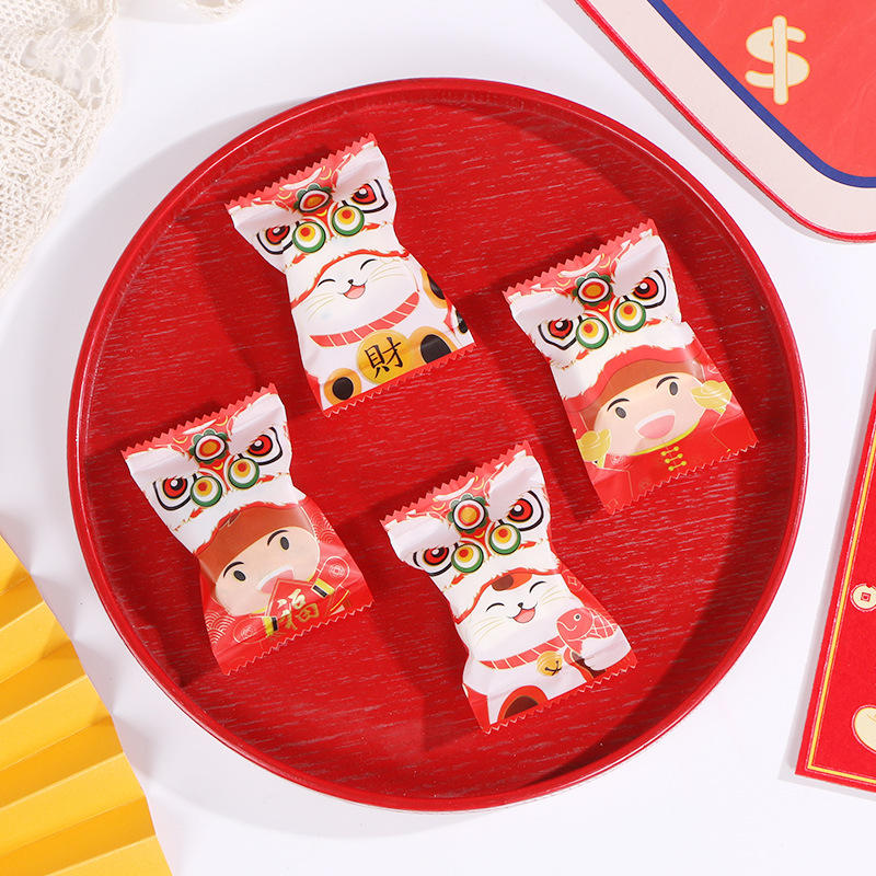 Año nuevo copo de nieve bolsa de vaca bolsa de dulces máquina de sellado Bolsa Nacional marea bolsa de galletas bolsa de turrón sello