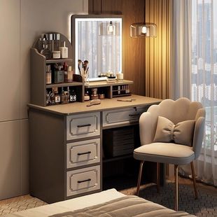 Dressing table new light luxury small apartment storage high-end integrated makeup table bedroom simple modern chest of cabinet makeup cabinet