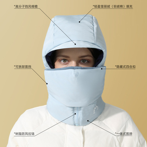 MEETSUNNY Thermal Hat, Integrated Windproof & Cold-Resistant Lei Feng Style Cap—Perfect for Winter Cycling with Ear Protection and Neck Coverage