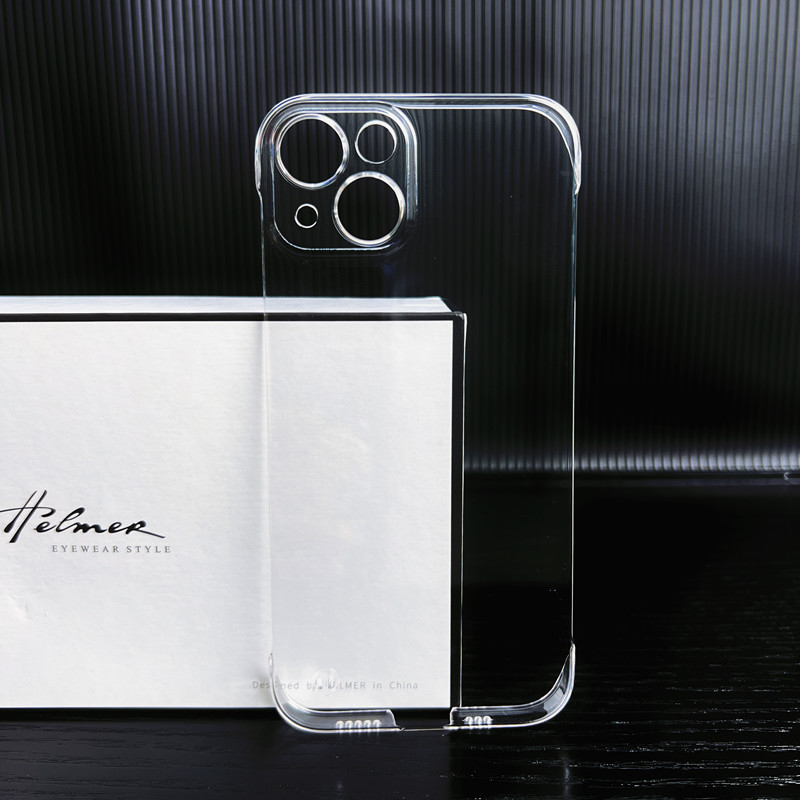 Suitable for Iphone17 Borderless 15Pro Mobile Phone Case XS Apple 14 Protection 8P Protective Cover 16Promax Transparent