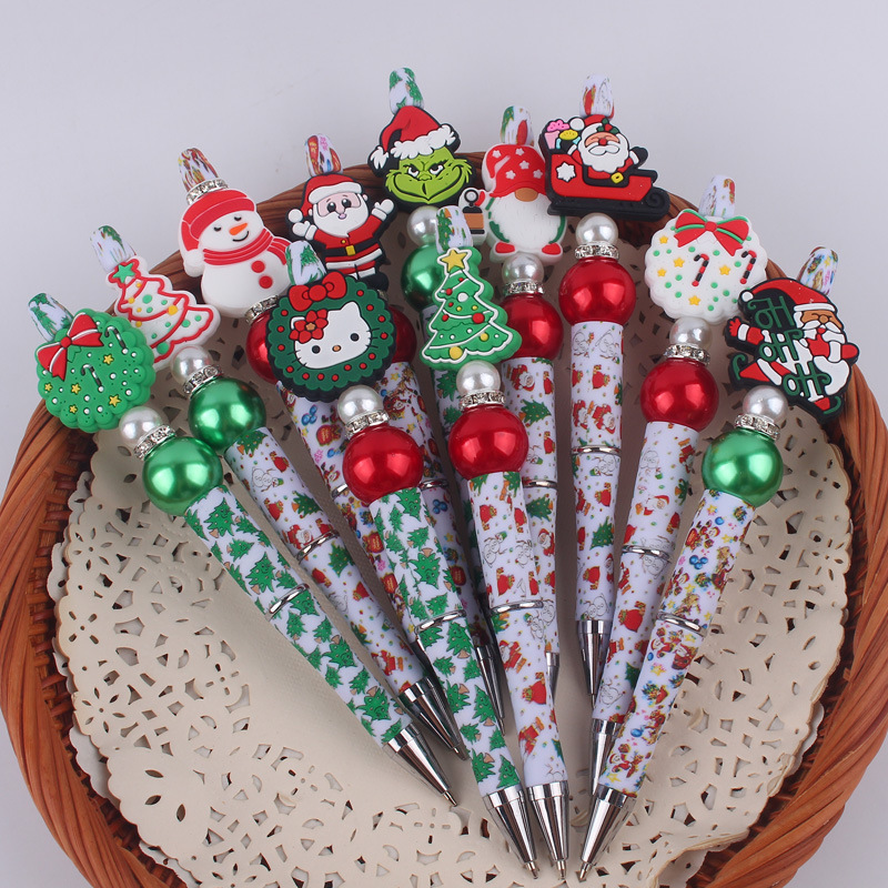 1 Piece Christmas Tree Santa Claus Snowman Class Learning Plastic Cartoon Style Ballpoint Pen display picture 3