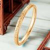 Ring stainless steel, brand golden starry sky, wholesale, light luxury style, french style, does not fade, pink gold