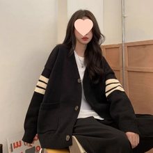 日系慵懒风毛衣新款针织开衫外套洋气慵懒显瘦百搭春季外套