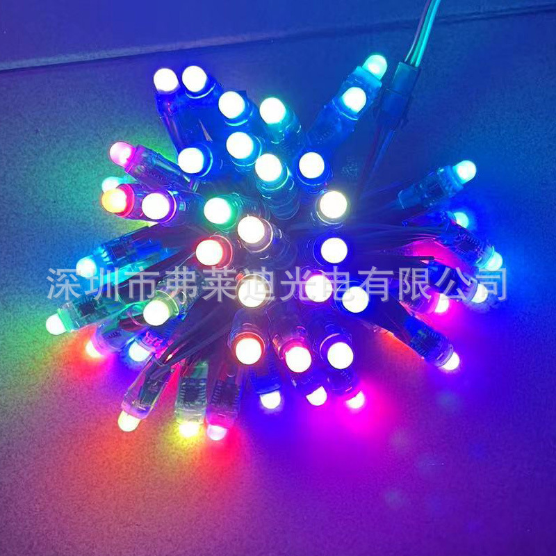 厂家led外露灯串广告发光字光源节日防水LED灯串全彩幻彩WS2811IC