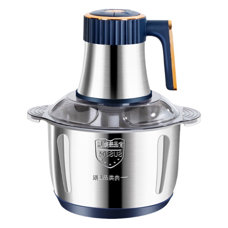 Picadora de carne transfronteriza máquina de cocina multifunción de acero inoxidable para el hogar máquina de complemento alimenticio de gran capacidad para picadora de carne eléctrica de alta potencia