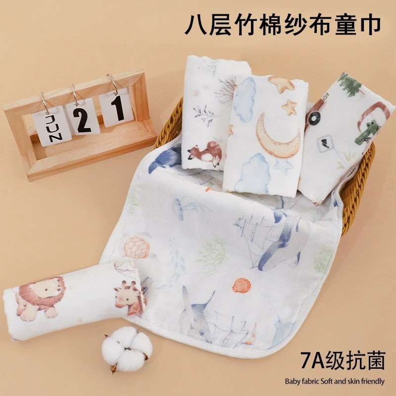 Детское полотенце Детское бамбуковое хлопковое марлевое полотенце