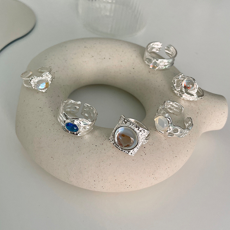 Fashion Geometric Copper Plating Open Ring