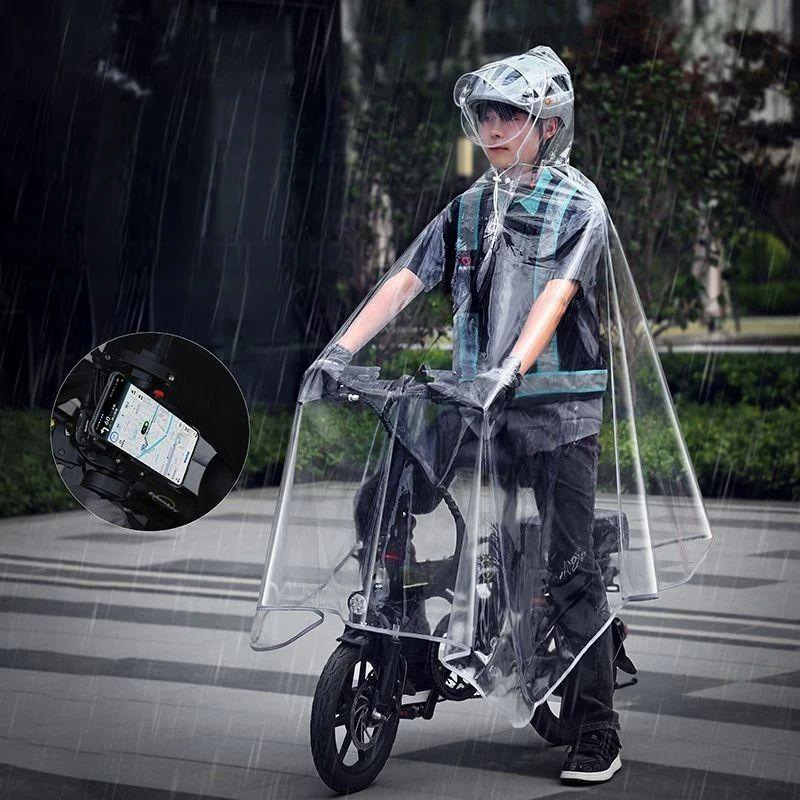 2026 New Model Lightweight Raincoat for Ride-Hailing, Portable Rain Protection Gear for Electric Scooters, Transparent Rain Poncho