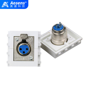 Aosheng 128 Cannon welding type module female Cannon Plug module microphone module Cannon component