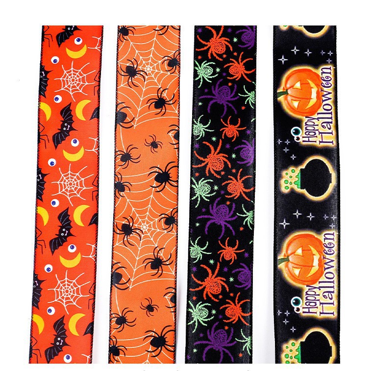 Creativo Halloween araña impresión cinta fantasma fiesta decoración cinta de color strip DIY decoración material cinta