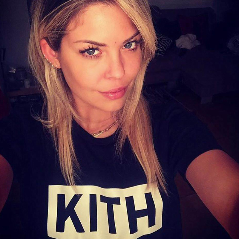 American fashion brand KITH collaborates with The Godfather to release a T-shirt with a BOX LOGO print, short sleeves, loose fit, round neck, suitable for both men and women
