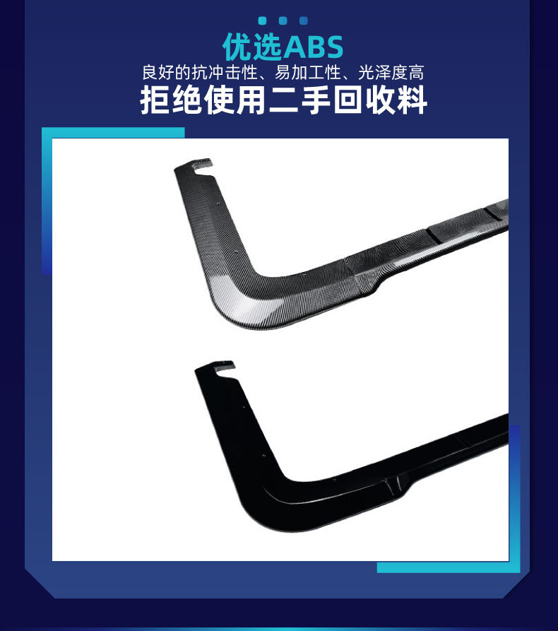 Suitable for Mercedes-Benz Vito Vito W447 2016-2023 Rear Lip and Tail Lip Rear Surround Lower Spoiler Modification Parts