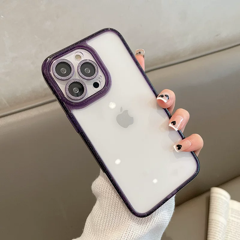 Apple, линза, совместимый iPhone 14, чехол для телефона, прозрачный защитный чехол, простой и элегантный дизайн, 14promax, iphone, интернет-знаменитость, защита от падений