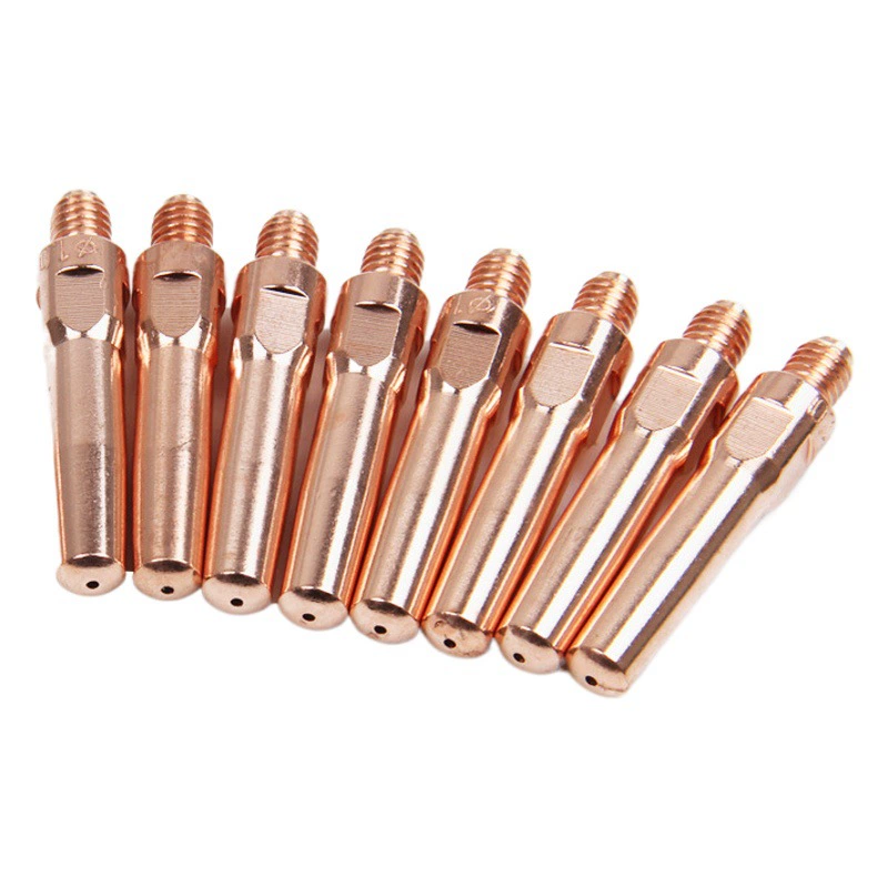 Сварочная горелка проводящего мундштука медный хромовый циркон медный мундштук Panasonic 0.8 ~ 1.6mm газохранная сварка для второй сварки