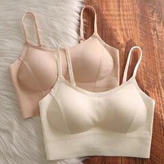 オリジナルの新商品の美背キャミソールの下着の女性はスチールリングがなくて、胸の薄いタイプの胸のパッドが付いています。