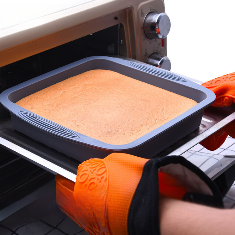 Kustar Silicone Mold DIY Square Cake Pan Silicone Cake Mold Mousse Cake Baking Tool