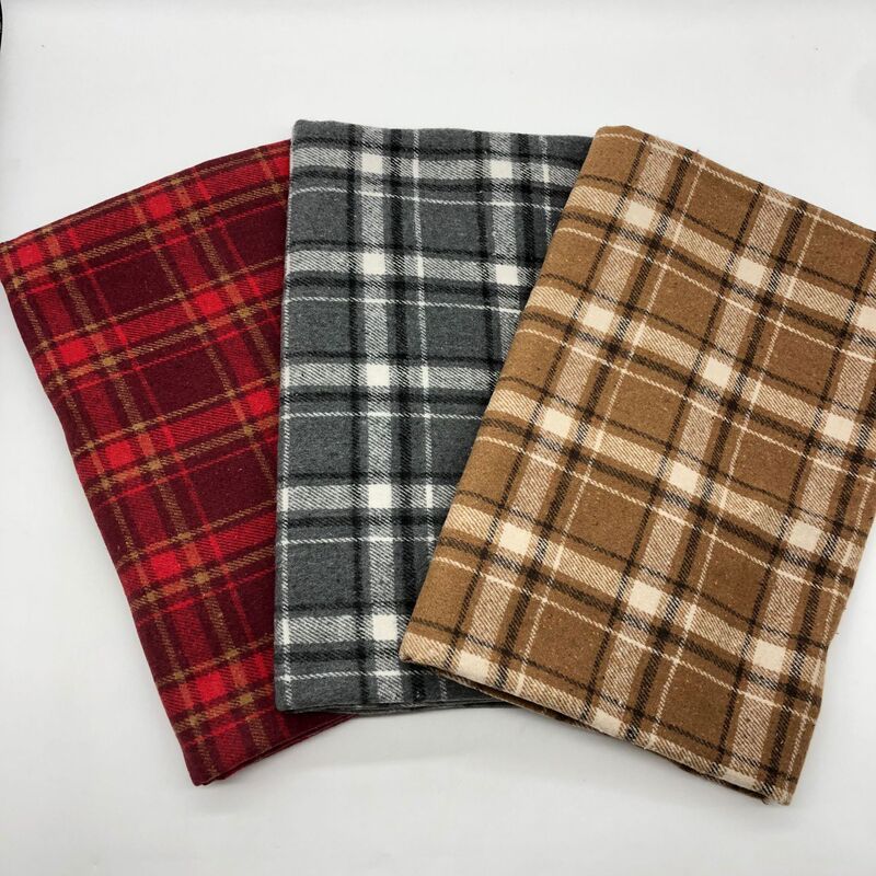 Wool Plaid Fabric Wool Plaid Fabric Autumn and Winter Shirts, Jackets, Shoes and Hats Woolen Fabrics in Stock
