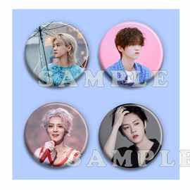 鹿晗周边吧唧徽章痛包装饰勋章diy自印谷子明星周边生日礼物