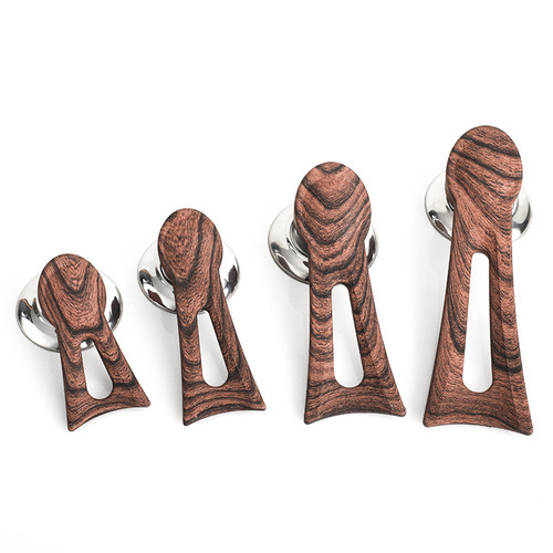 Wood grain pot lid handle can stand upright anti-scalding bakelite wok universal handle glass pot lid handle cap accessories