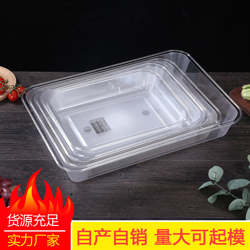 Buffet high temperature plastic box pc acrylic pot with scale commercial environmental protection malatang dish wholesale