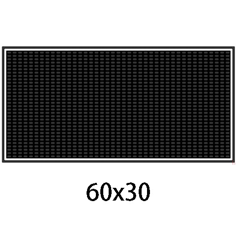60*30CM 검정색 흰색 테두리