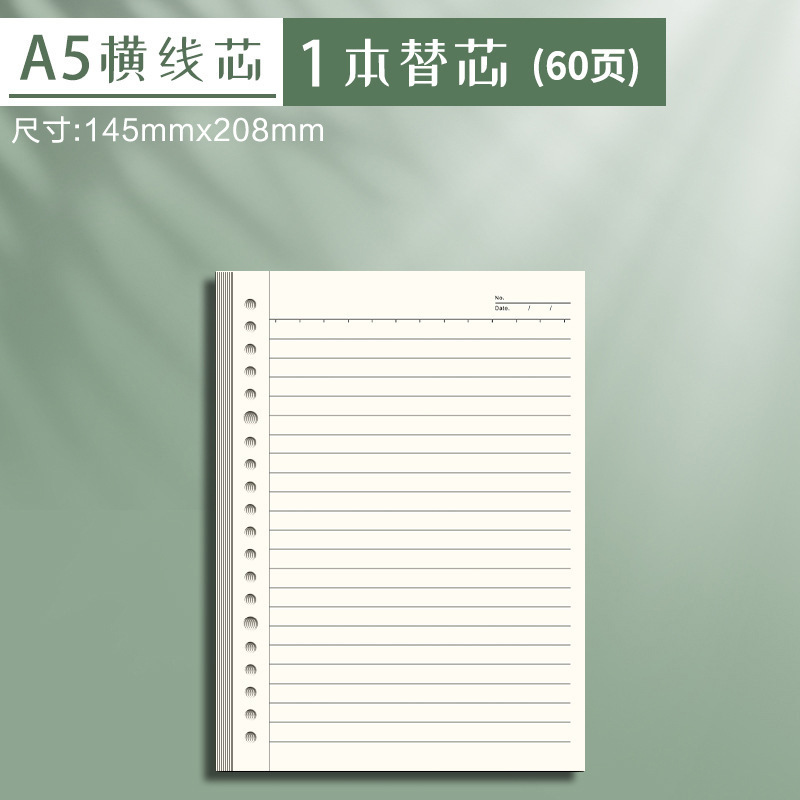 Cuaderno de bobina desmontable cuaderno de la escuela secundaria a4 notas de alto valor visual simple retro B5