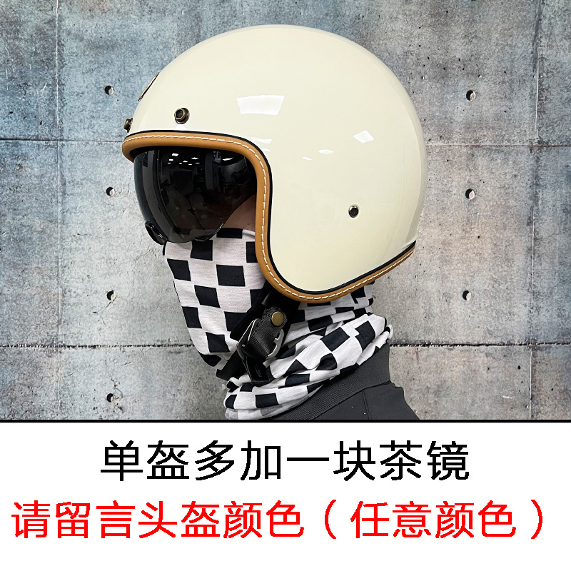Casco retro para motocicleta ORZ para hombres y mujeres, medio casco, casco 3/4 para crucero, casco para scooter, para todas las estaciones, personalizado, certificado 3C