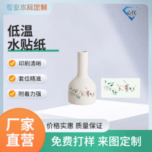 树脂工艺品低温水贴纸圣诞礼品玻璃塑料图案贴纸膜泡水撕膜水转印