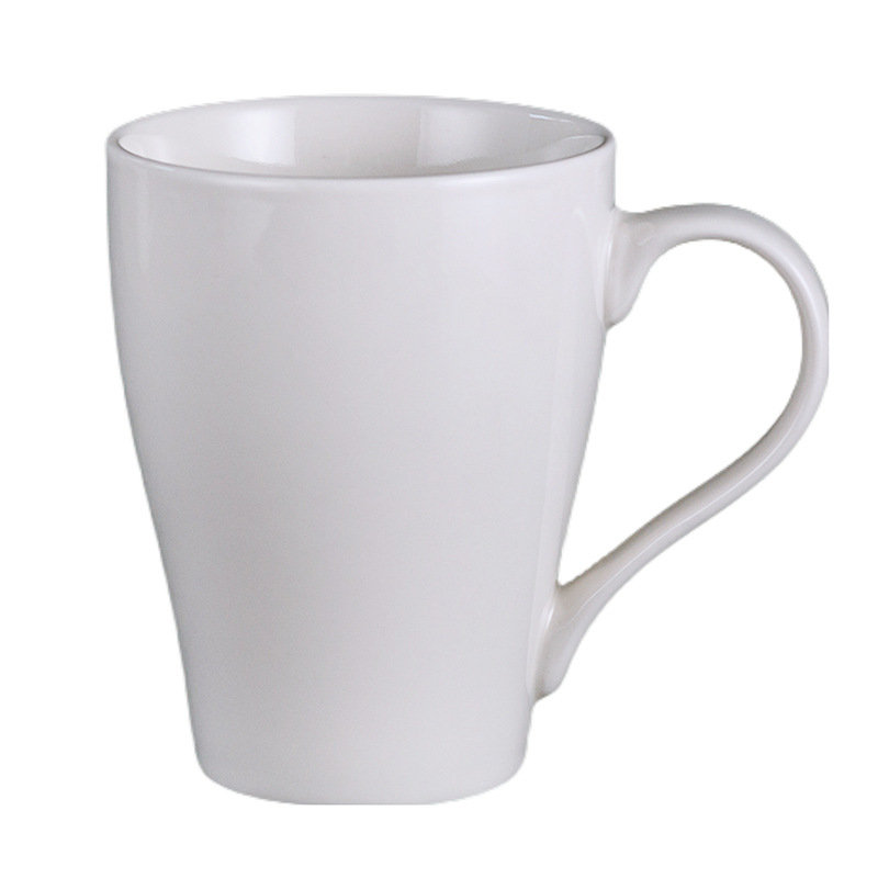 Transfronterizo de Amazon taza blanca taza de alto aspecto creativo Oficina taza de café pareja taza de agua Taza de cerámica
