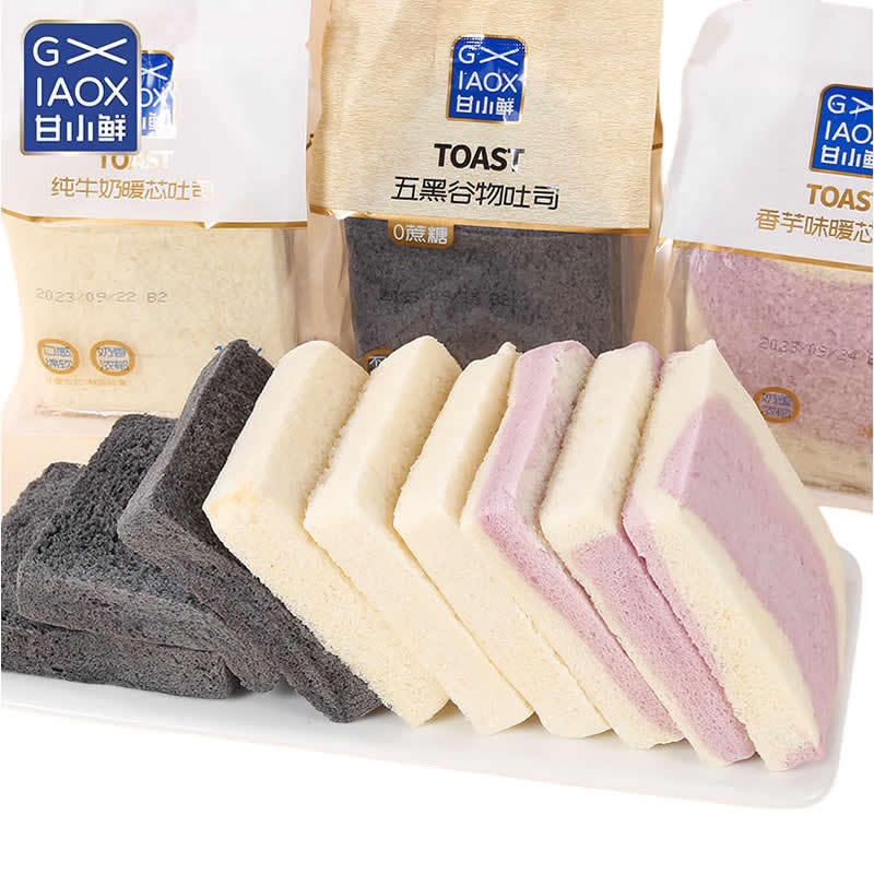 Fresh Toast Bread Breakfast Slices Multiple Flavors Meal Replacement Breakfast Snack Wholesale