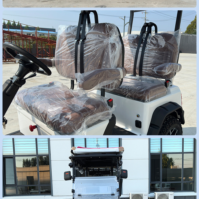 Golf Cart, Tourist Attraction Sightseeing Car, Hotel, Factory, Campus Shuttle Bus, 4-Seater Electric Golf Cart