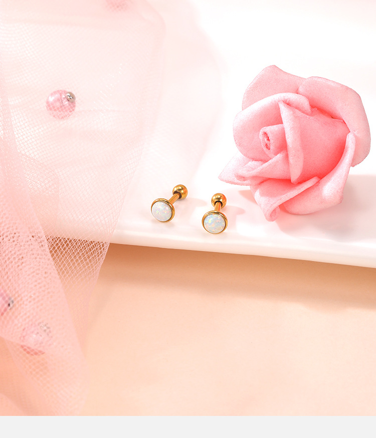 Labret piercing jewelry detail image