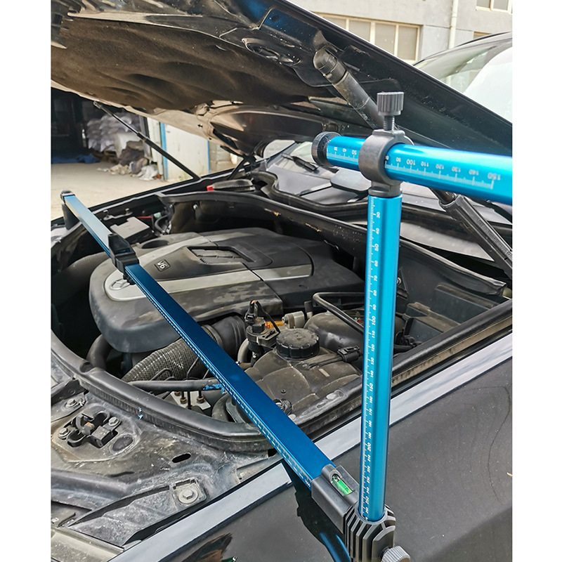 Regla de medición bidimensional Herramienta de corrección de medición de chapa del cuerpo Corrector de haz Regla de corrección de chasis