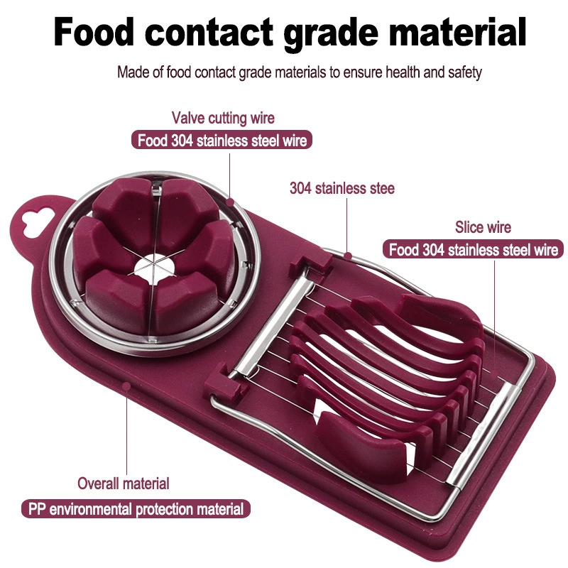 Яичный слайсер «Два в одном» Бытовая яичная нарезка Многофункциональный разветвитель артефактов для резки яиц Songhua
