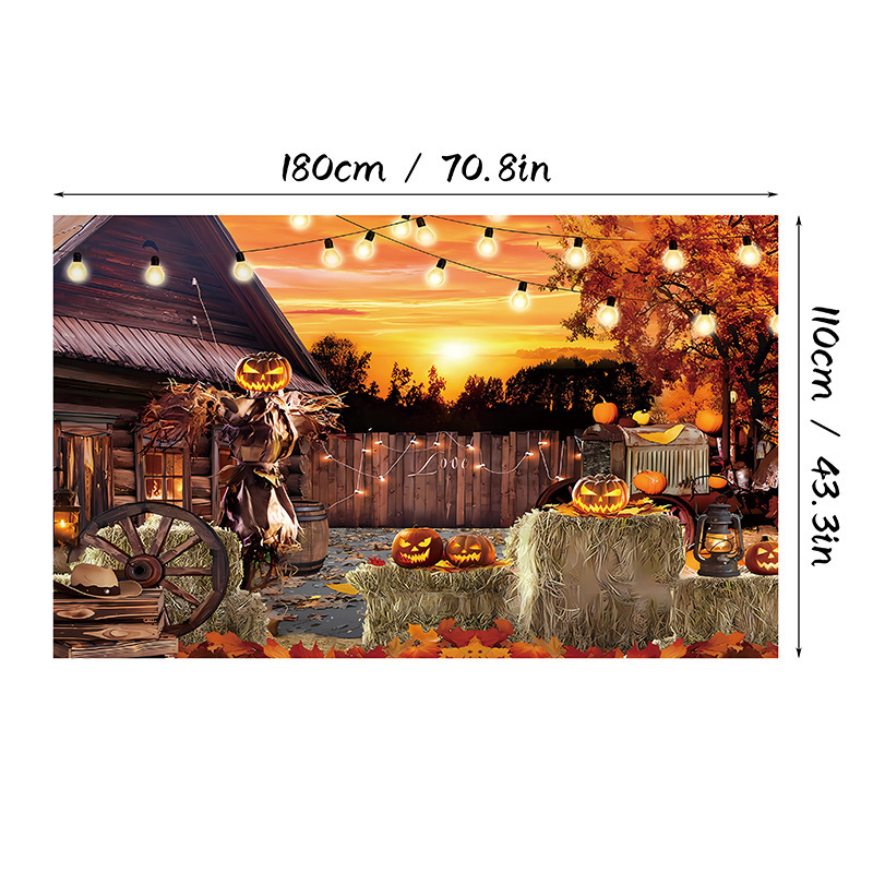 クロスボーダーアマゾンホームプリントハロウィン背景布高精細印刷雰囲気装飾背景布ポリエステル|undefined