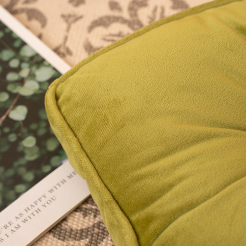 Cross-border solid color thickened office chair cushion floor cushion tatami bay window seat four needle cushion manufacturer wholesale