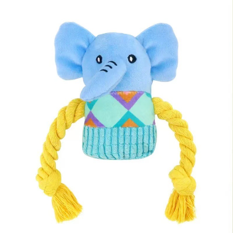 Nuevo juguete de perro monstruoso llamado voz auto-hi artefacto de peluche perros muñecas de peluche perros grandes dientes molidores juguetes de mascotas resistentes a la mordida