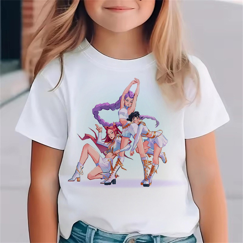 Fashion Movie Children's T-Shirt Kpop Demon Slayer Funny Gift Fans T-Shirt K-Pop Demon Slayer Clothes