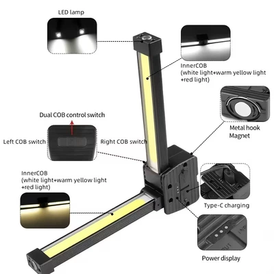 Cob Work Light, Led Inspection Light: İşçi projektorları
