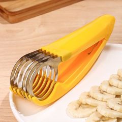 メーカー卸売りステンレスバナナスライス器キュウリハム果物分割器バナナカット台所ガジェット