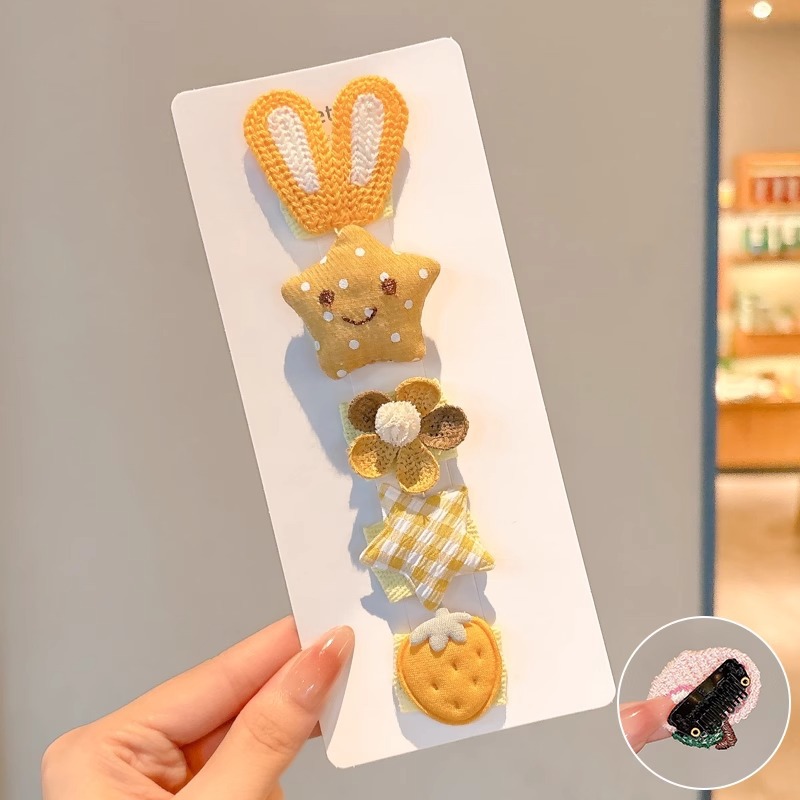 Clip para el cabello de bebé niñita no daña la tarjeta de cabello para niños adorable clip de cabello de mar de supercabel