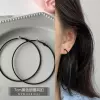 Black earrings, silver 925 sample
