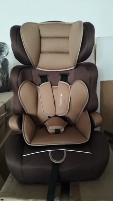 Car child safety seat – 3 In1 Car Seats Baby Foldable - khaki-adjustable-headrest-single-pack