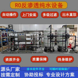 大型RO反渗透水处理设备工业去离子用水机桶装纯净直饮水设备工厂