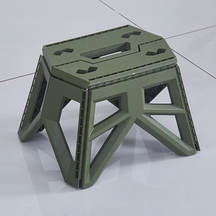 Outdoor Portable Folding Stool Camping Plastic Stool Small Low Stool Shoe Changing Stool Fishing Stool
